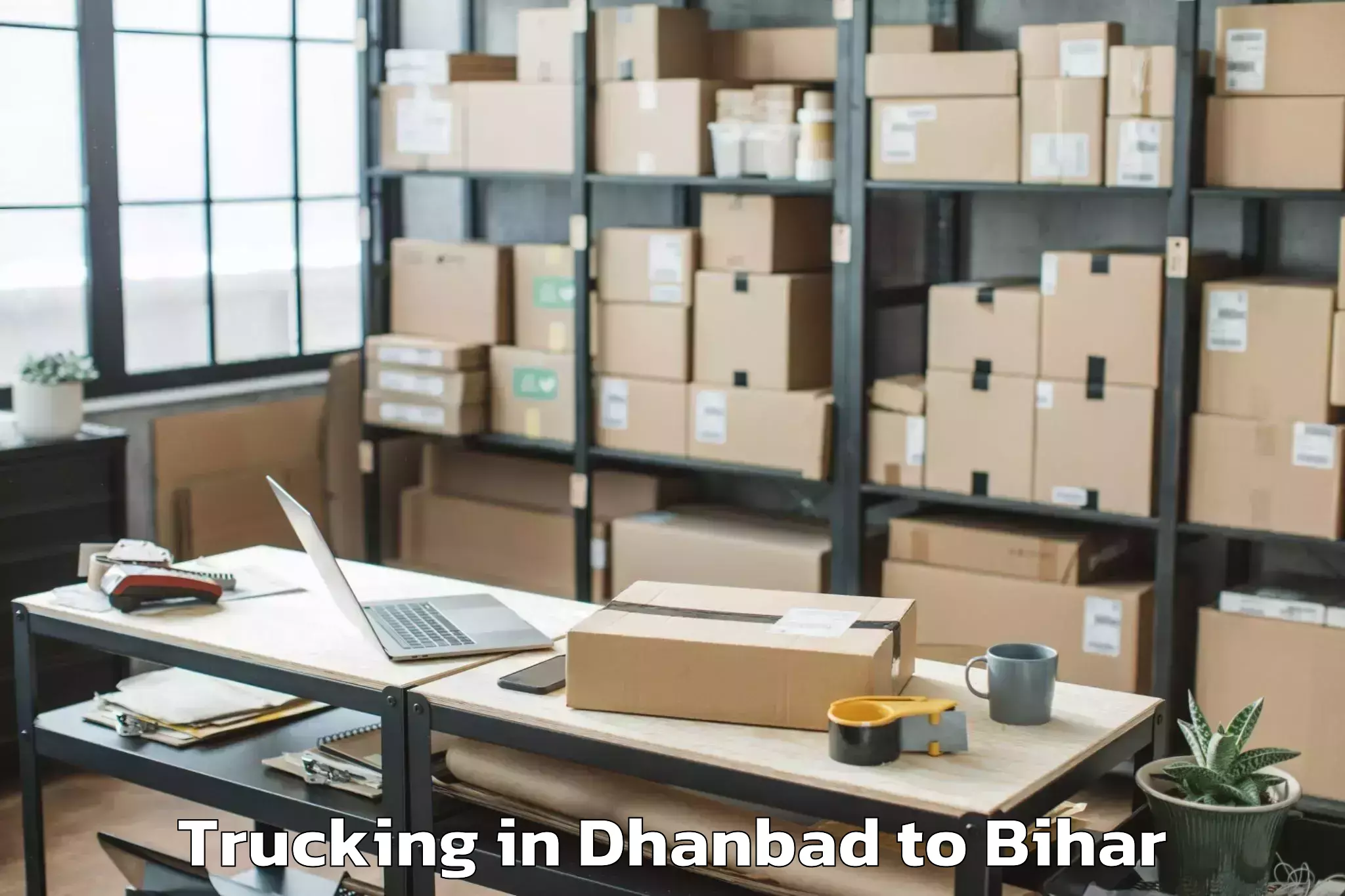 Get Dhanbad to Singhwara Trucking